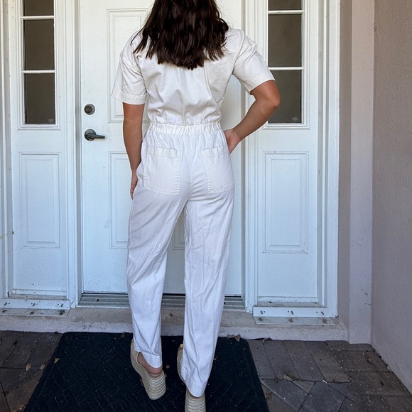 Universal Thread Cream Button-Up Jumpsuit - Picture 3 of 4